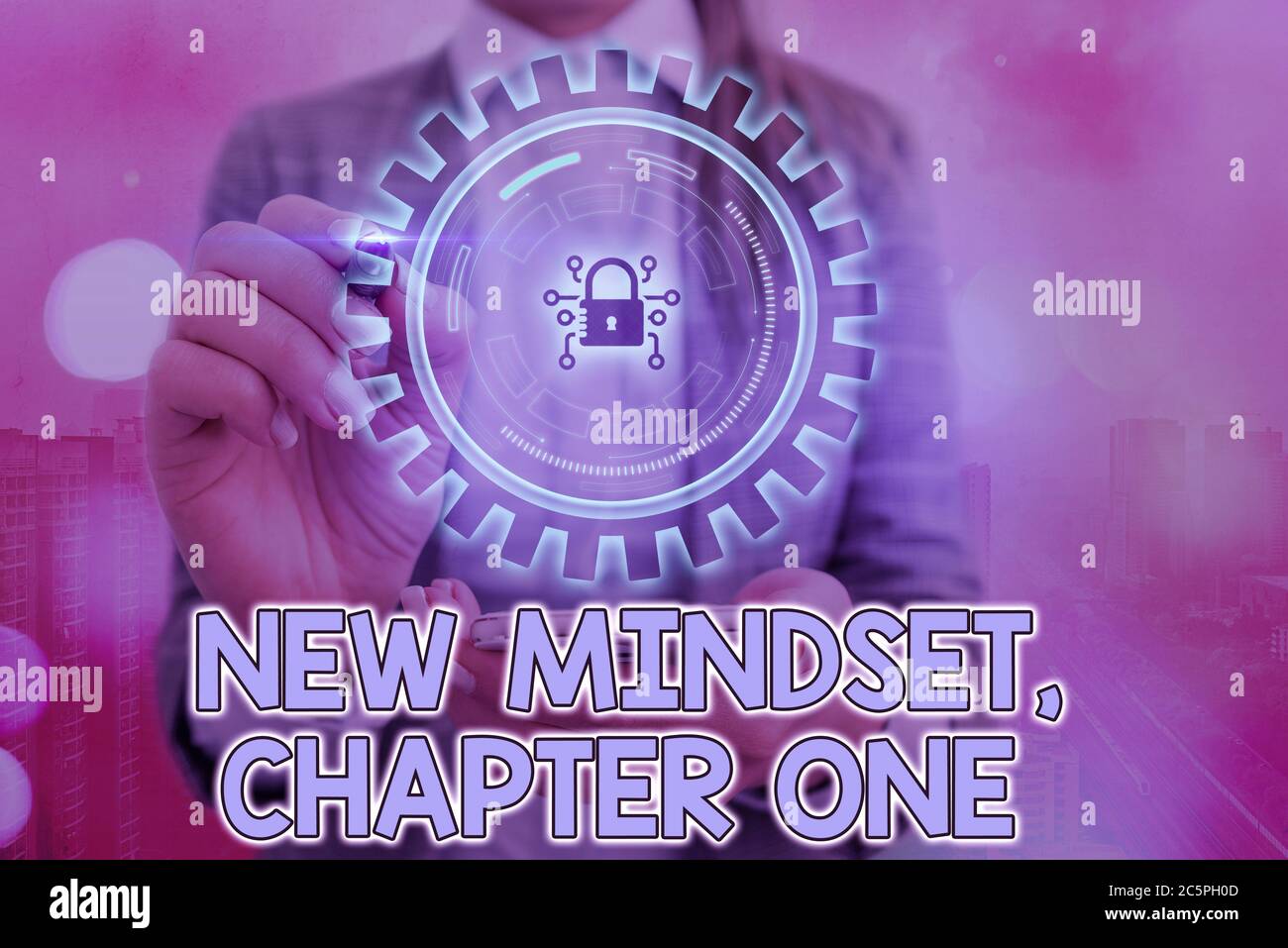 Mindset Chapter Writing note showing New Mindset, Chapter One. Business concept for ...