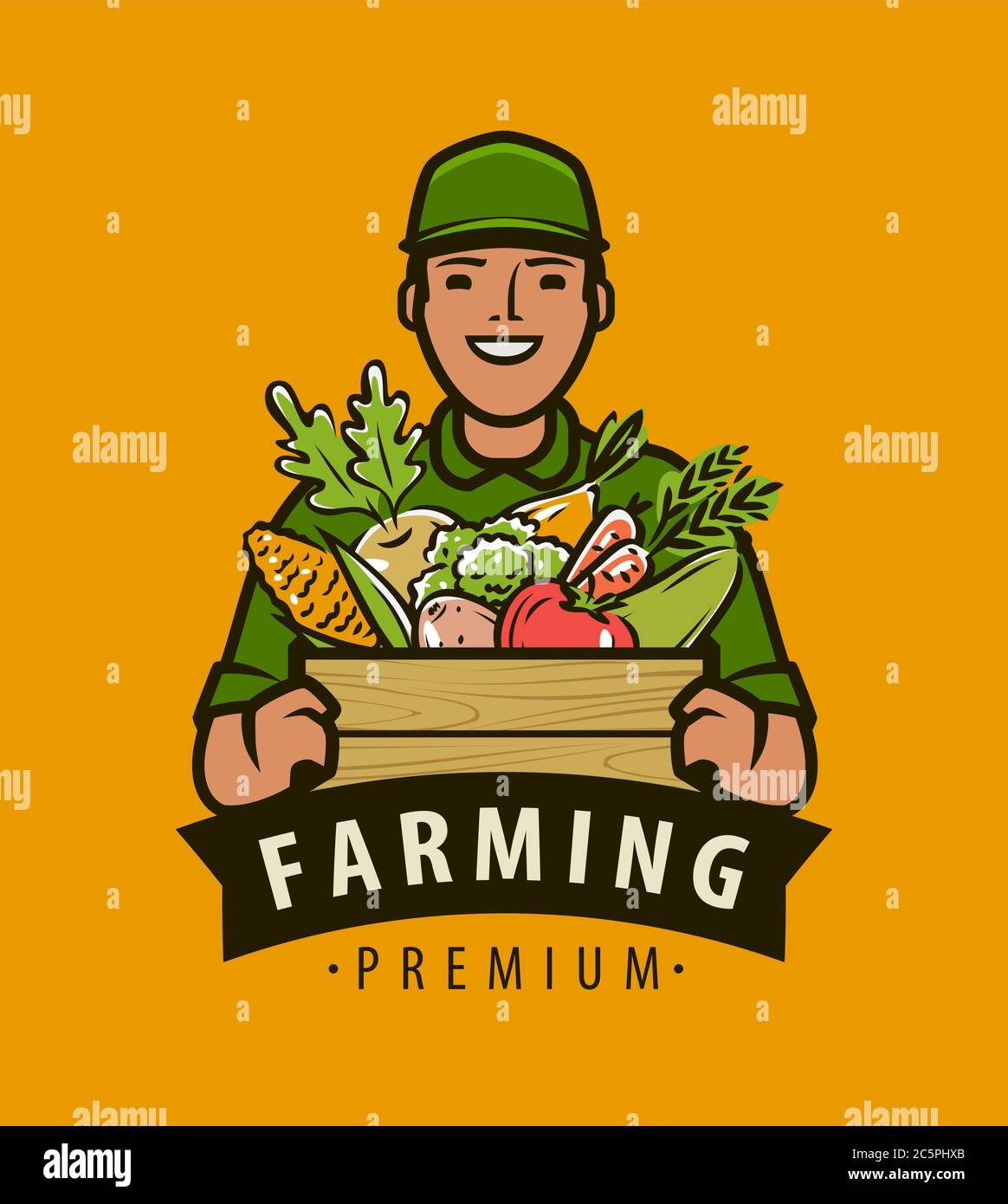 Premium Vector  Fresh vegetables cartoon