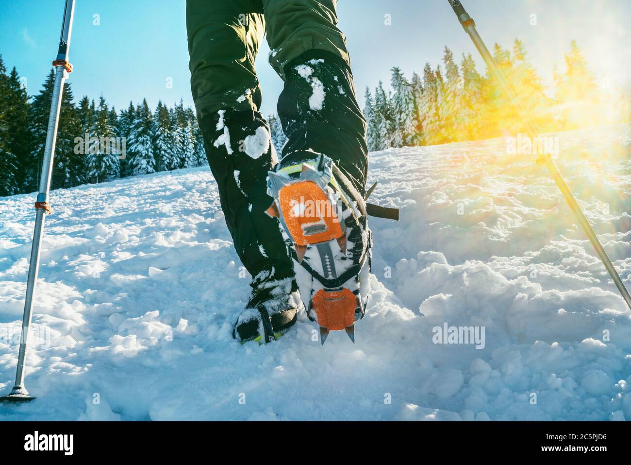 Climbing boots with spikes hires stock photography and images Alamy