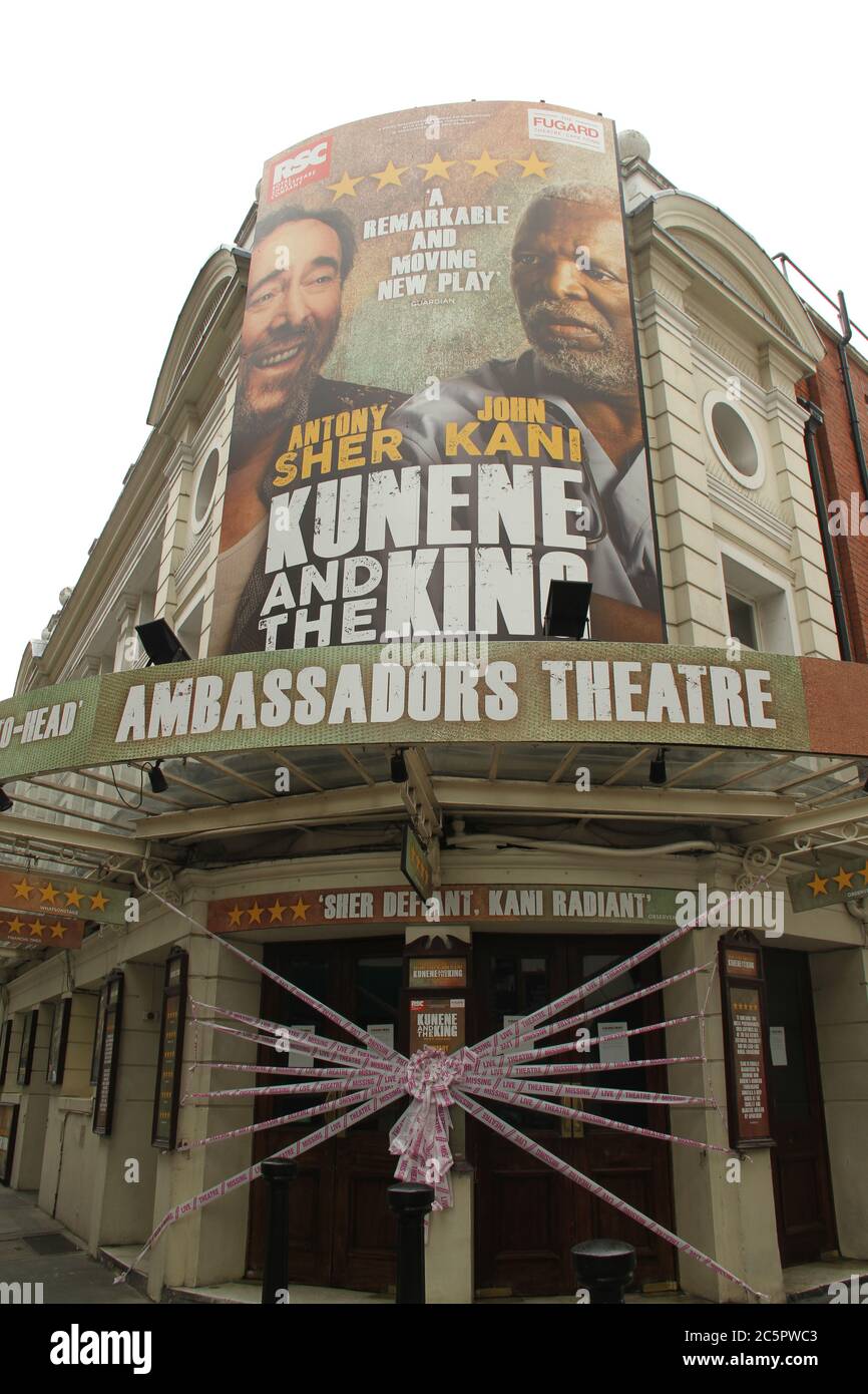 Ambassador Theatre Is Pictured Closed And Wrapped In Bright Pink Tape During The Campaign Some Theatres Across The Country Were Wrapped In Bright Pink Tape At The Launch Of The Missing Live Theatre Ambassador Theatre Is Pictured Closed And Wrapped In Bright Pink Tape During The Campaign Some Theatres Across The Country Were Wrapped In Bright Pink Tape At The Launch Of The Missing Live Theatre
