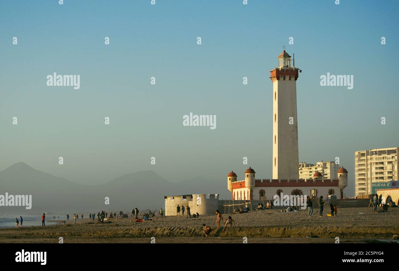 Monumental lighthouse of La Serena, Chile Stock Photo Alamy