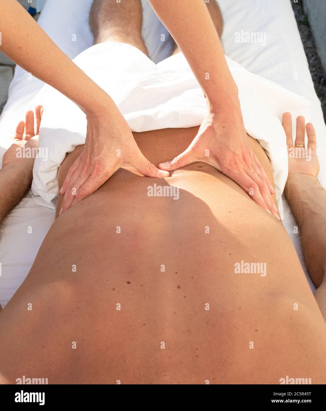 Massage to relax and recover Stock Photo