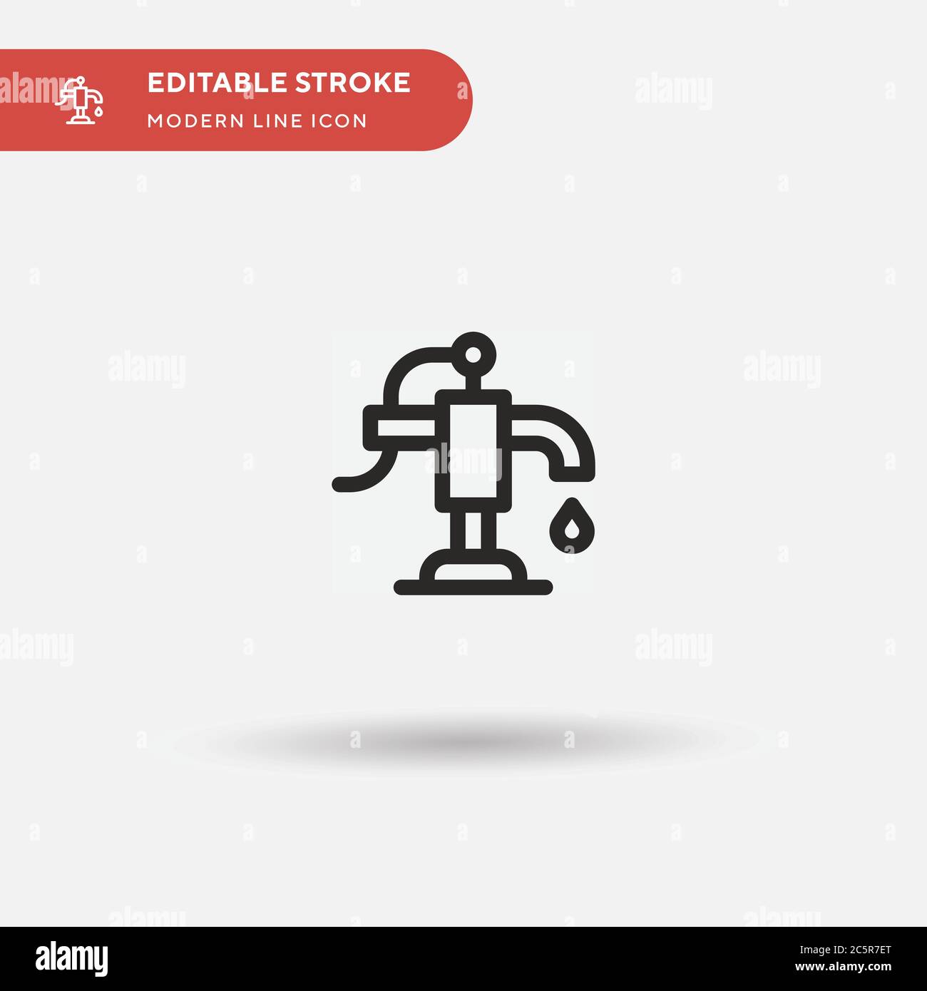 Water Pump Simple vector icon. Illustration symbol design template for