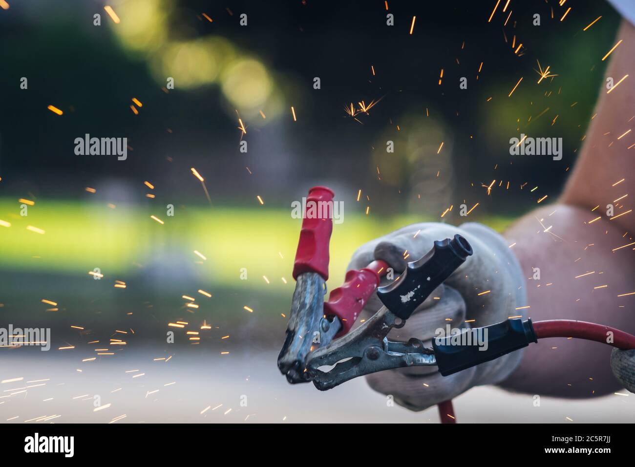 Car Battery Sparks When Connecting