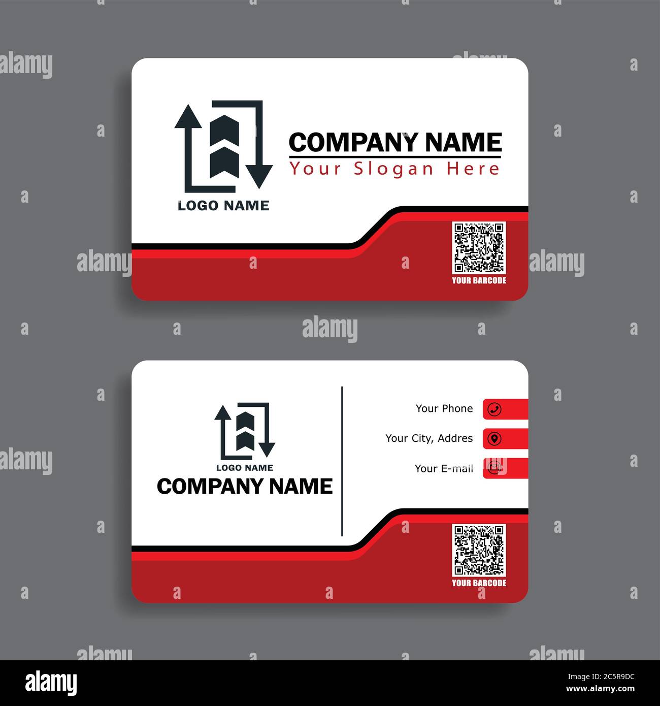 Elegant business card, size 3,254 inch x 2,165 inch. Design template
