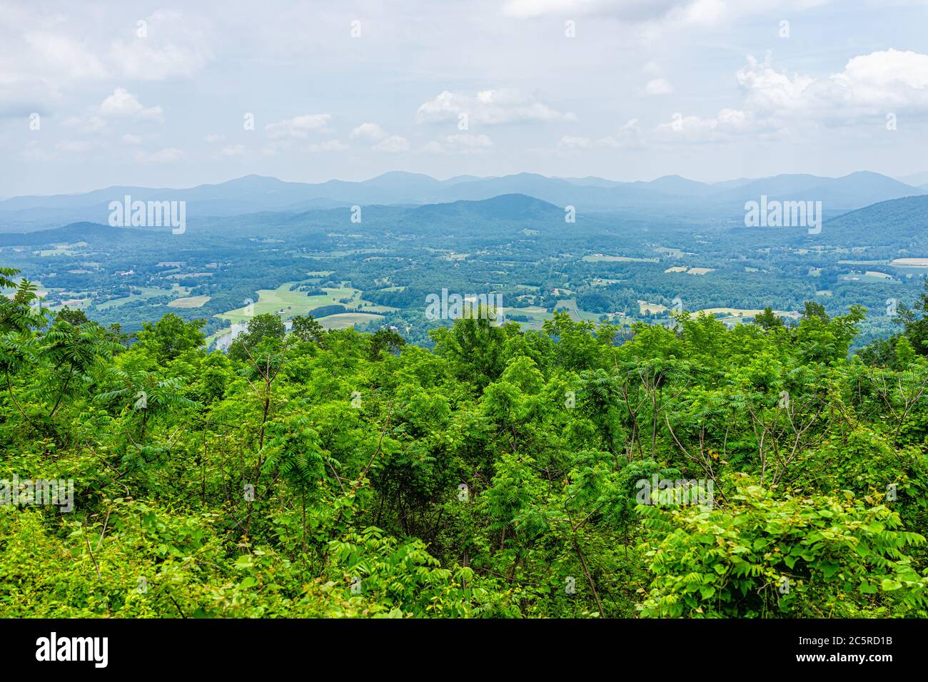 Overlook for Rockfish valley at Blue Ridge parkway appalachian