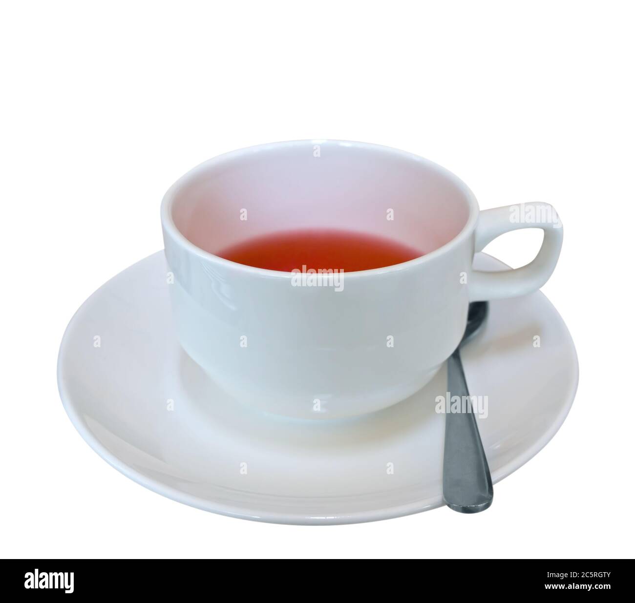 Cup of red fruit tea isolated on white. Clipping path included Stock ...