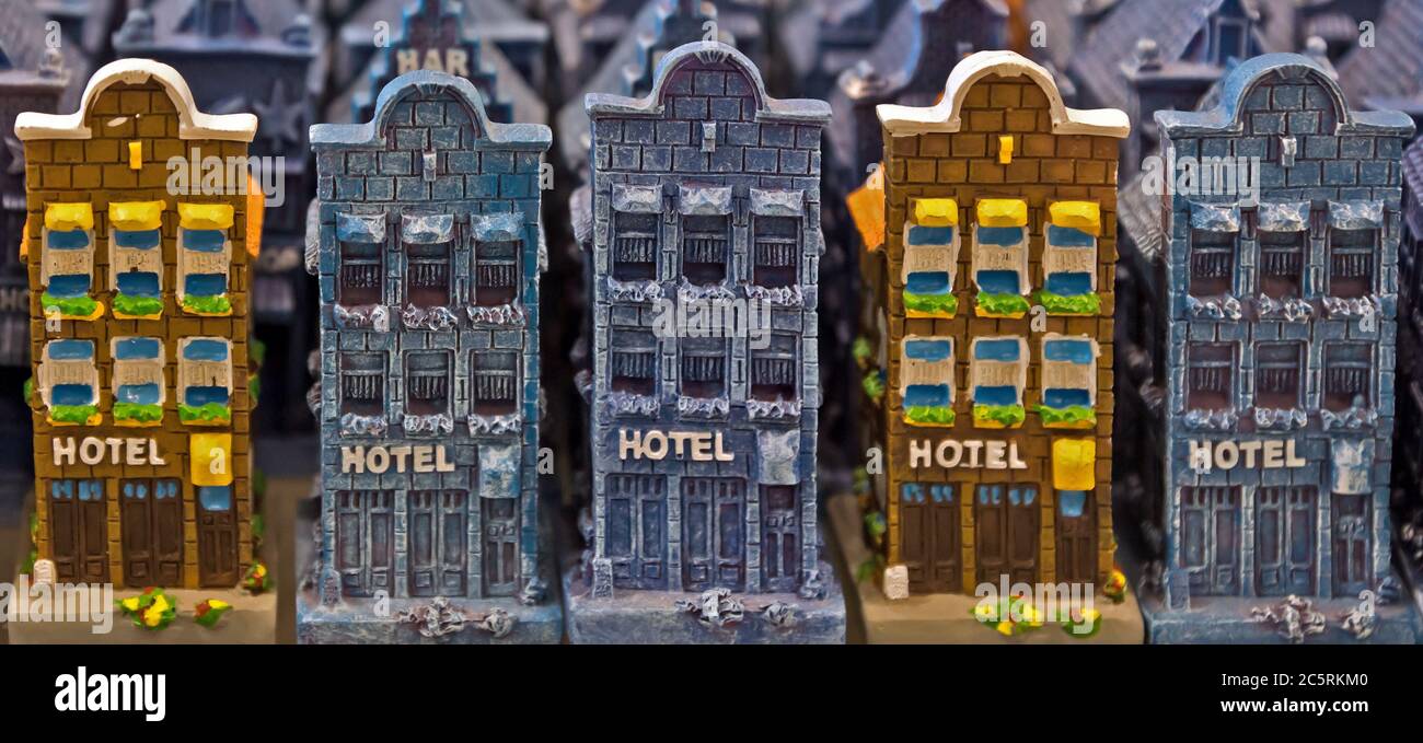 Souvenir houses in shop of Amsterdam Schiphol airport Stock Photo Alamy
