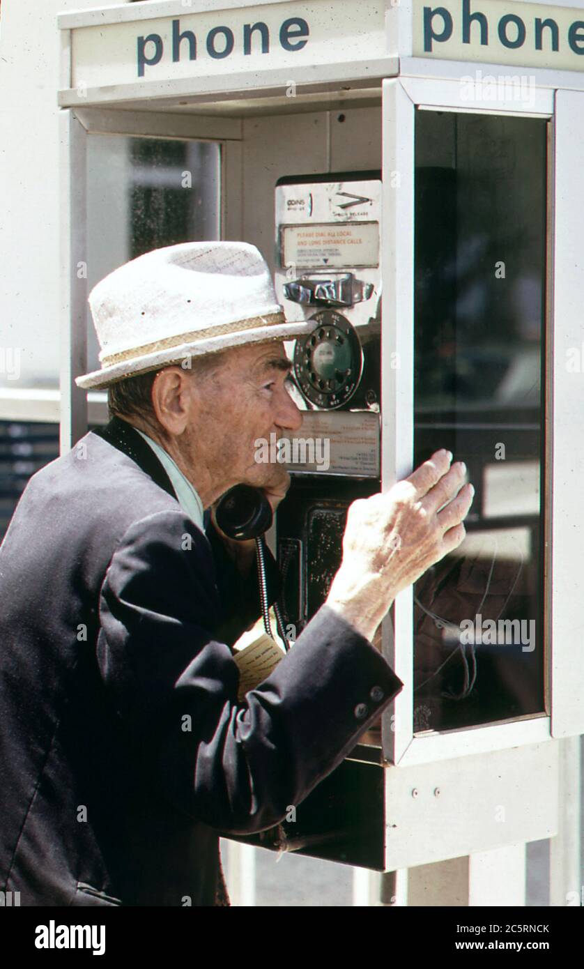 1970s pay phone hi-res stock photography and images - Alamy