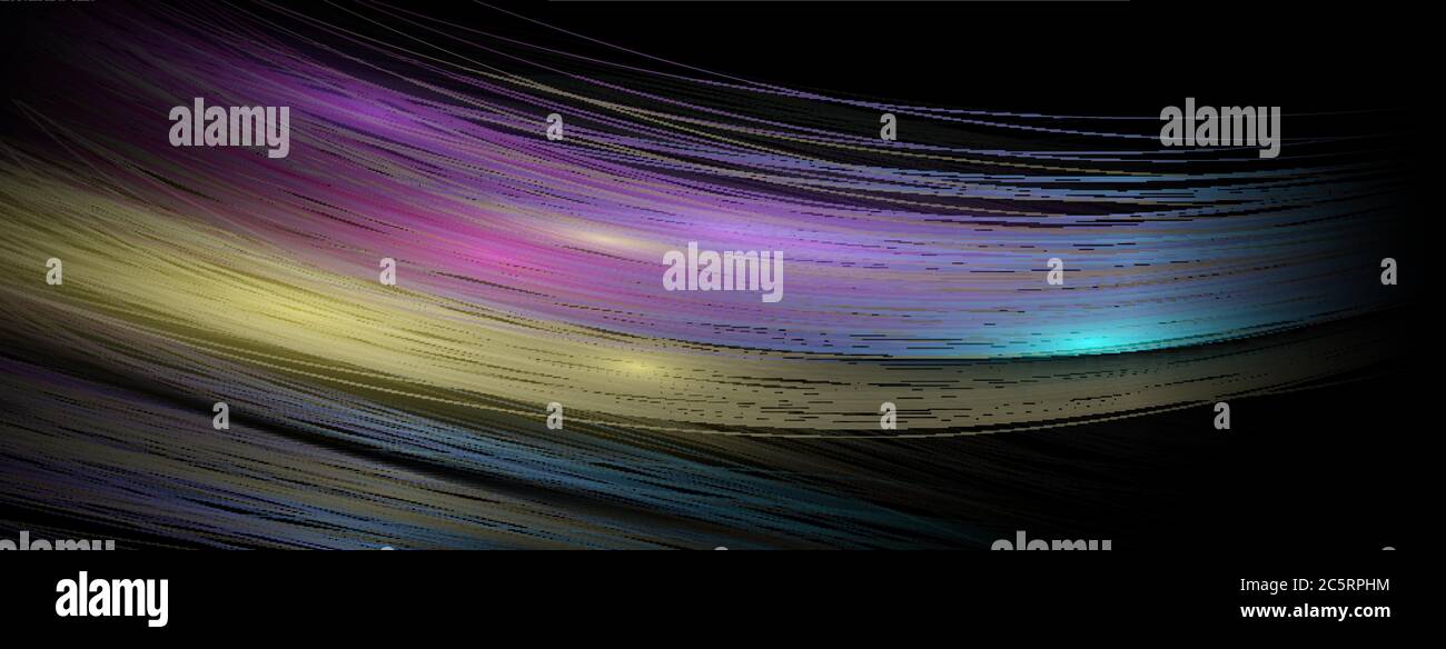 Abstract Lines Glowing Virtual Network Technology Background. Colorful ...