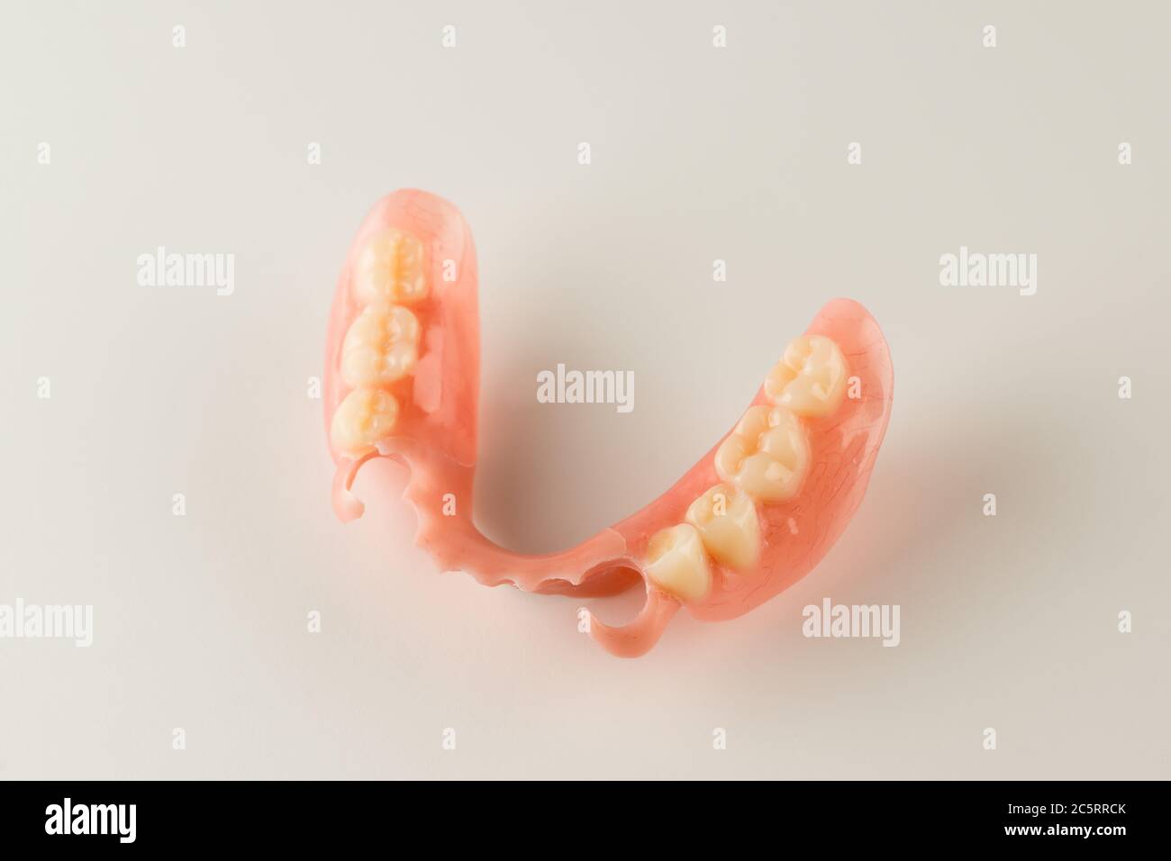 large image of a modern denture on a white background Stock Photo
