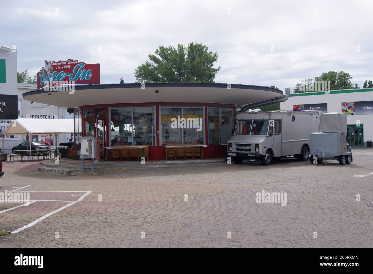 American Diner Mit Einrichtung Im Rock N Roll Stil Im Pawesiner Weg 25a In Berlin Spandau Stock Photo Alamy