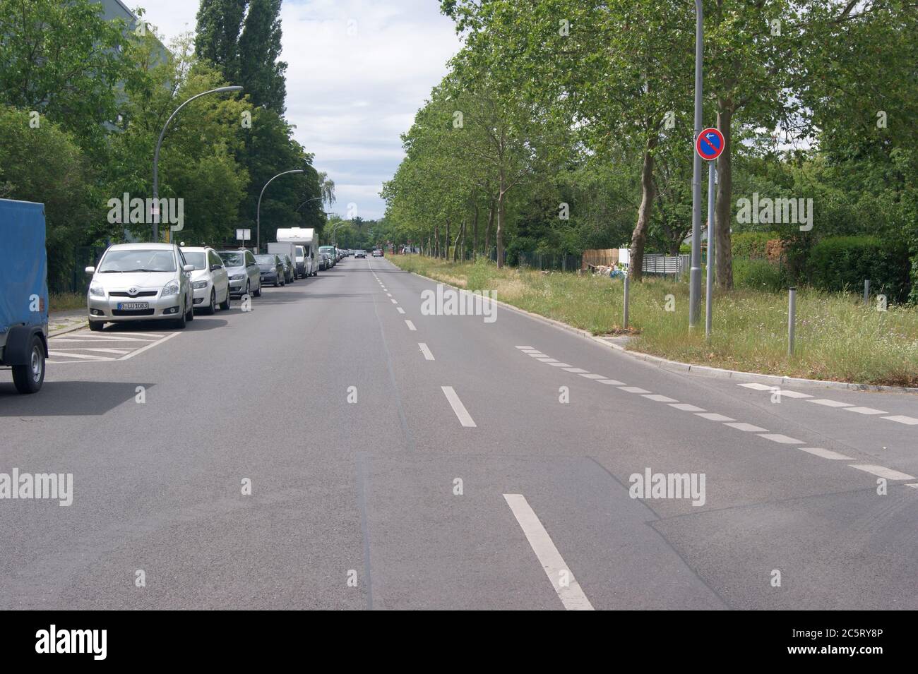 Schmidt-Knobelsdorf-Straße in Berlin-Spandau. Stock Photo