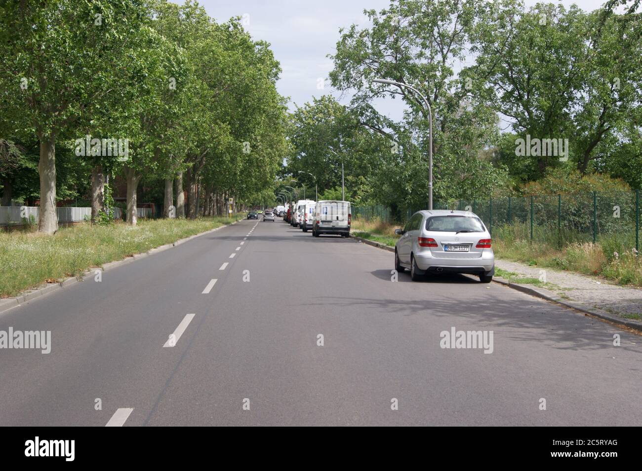 Schmidt-Knobelsdorf-Straße in Berlin-Spandau. Stock Photo