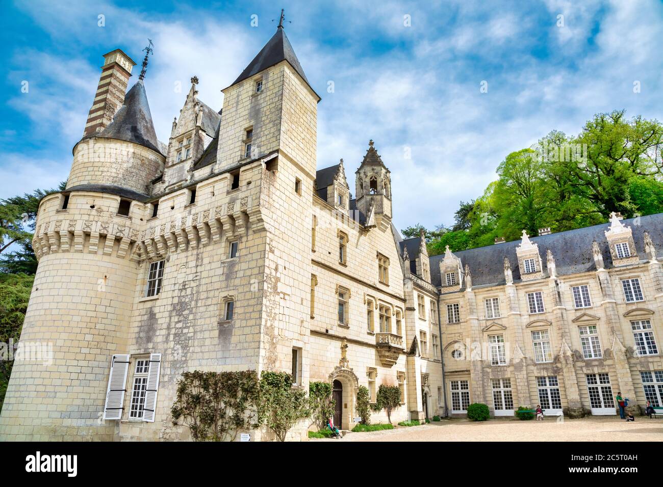 Usse The exterior of the Château d' Ussé in the Loire Valley, France Stock ...