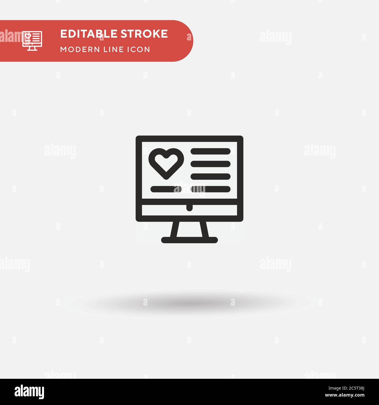 Donation Simple vector icon. Illustration symbol design template for web mobile UI element. Perfect color modern pictogram on editable stroke. Donation icons for your business project Stock Vector