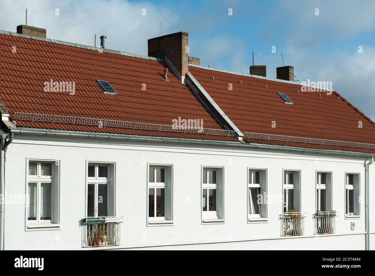 rooftop of building Stock Photo