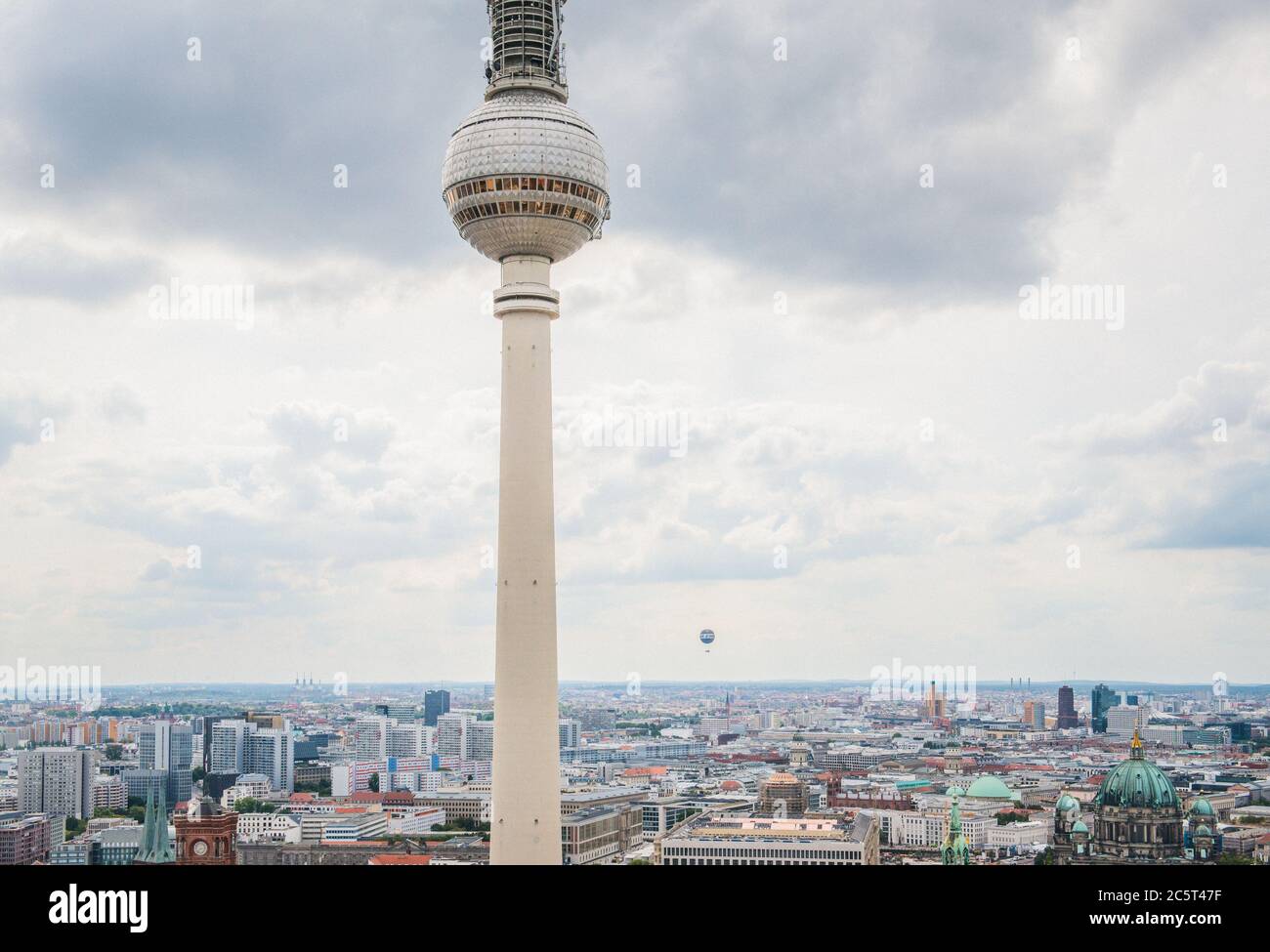 Fernsehturm Berlin und Panoramablick Stock Photo