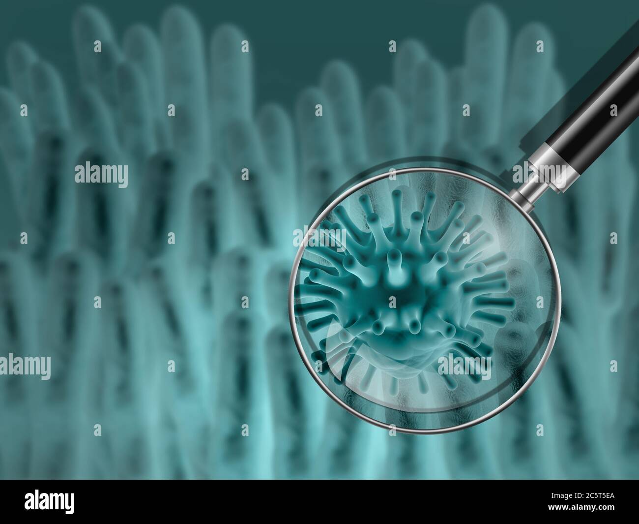 Virus and bacterium background - High Quality 3D Render Stock Photo - Alamy