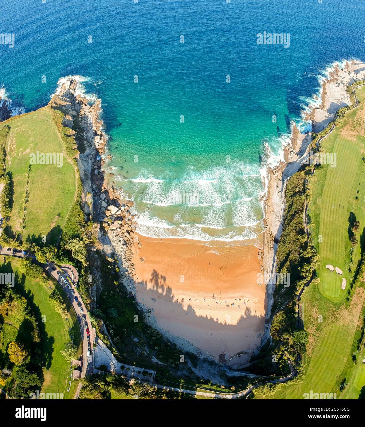 Santander City Beach Aerial View Stock Photo - Download Image Now -  Santander - Spain, Spain, Bay of Water - iStock