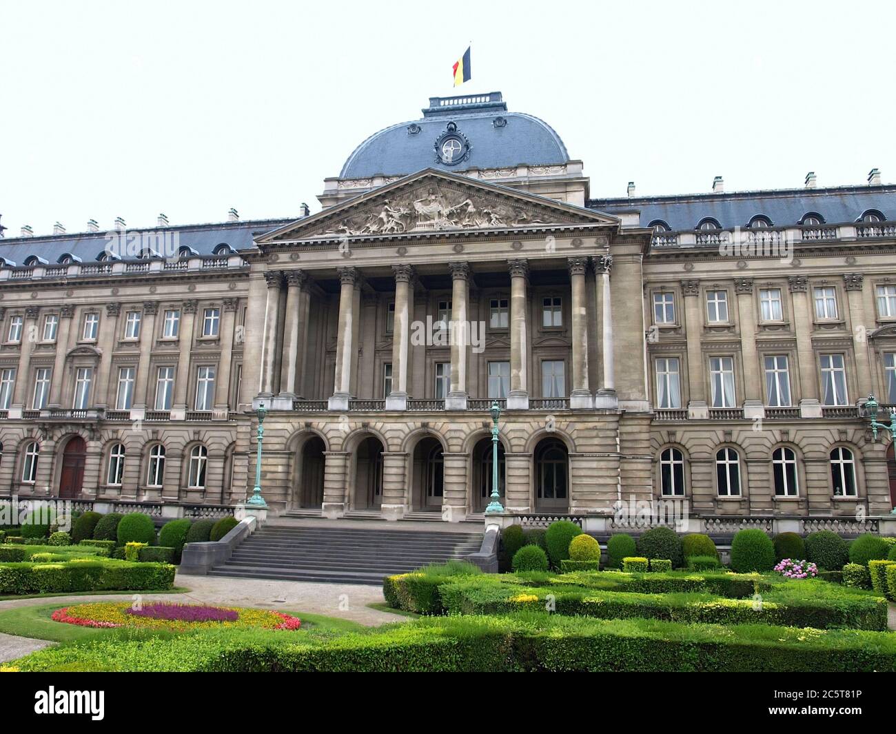 Coudenberg Royal palace in Brussels, Belgium. Neo-classic style. Built in 1820, on ...