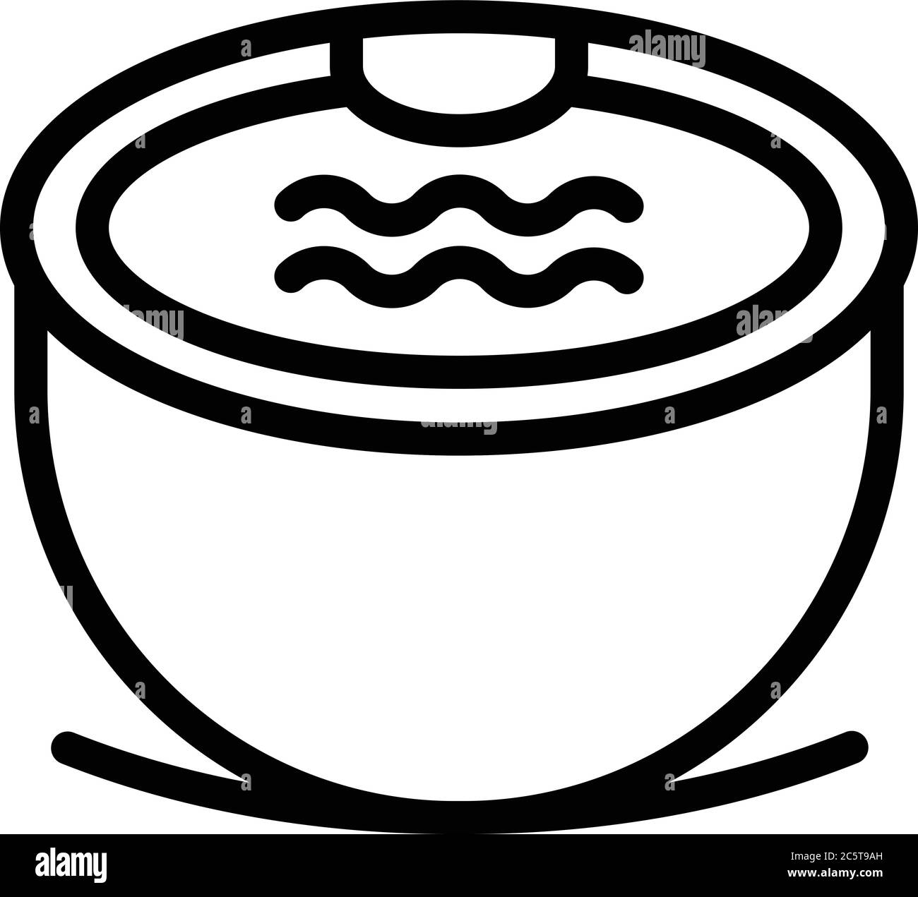 Round bathtub icon, outline style Stock Vector Image & Art - Alamy
