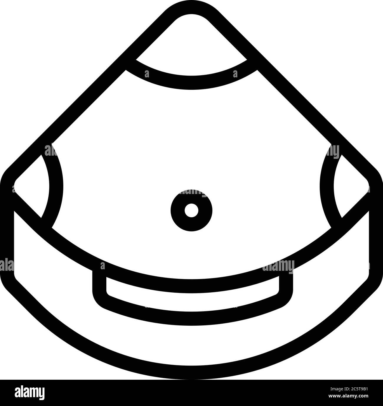 Jacuzzi tub icon, outline style Stock Vector