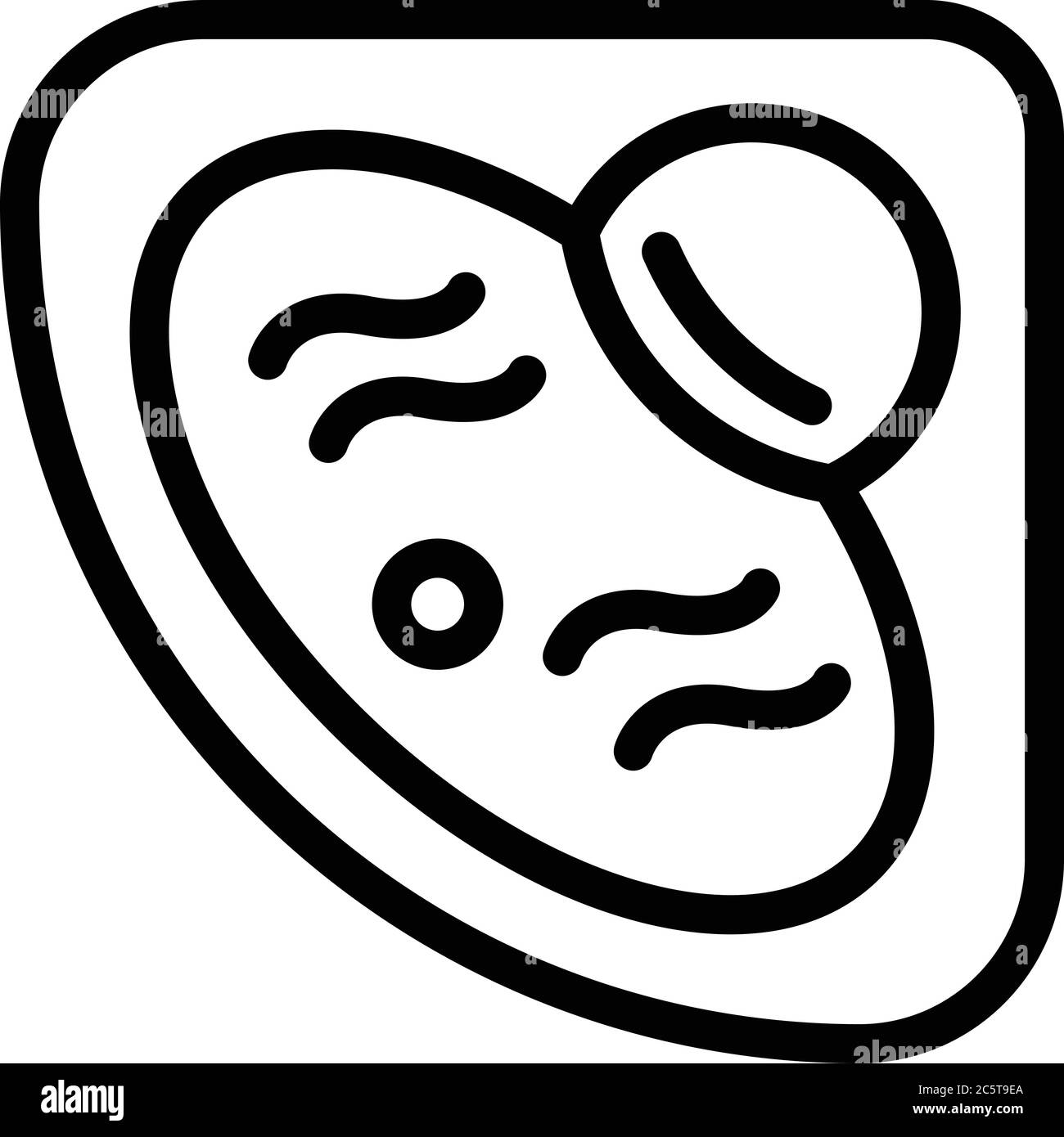 Jacuzzi icon, outline style Stock Vector