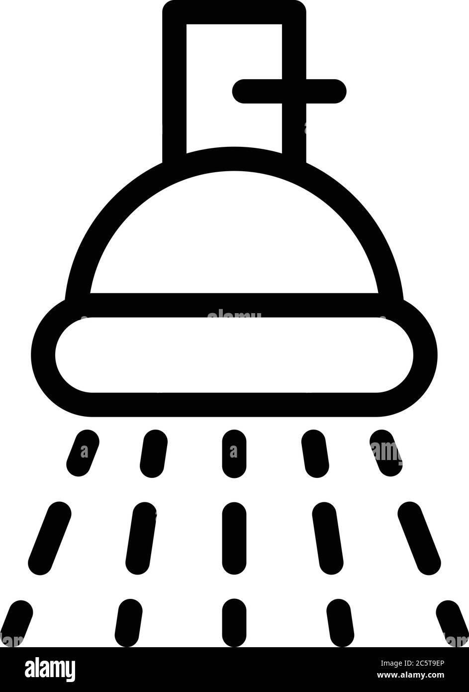 Bathroom shower icon, outline style Stock Vector Image & Art - Alamy