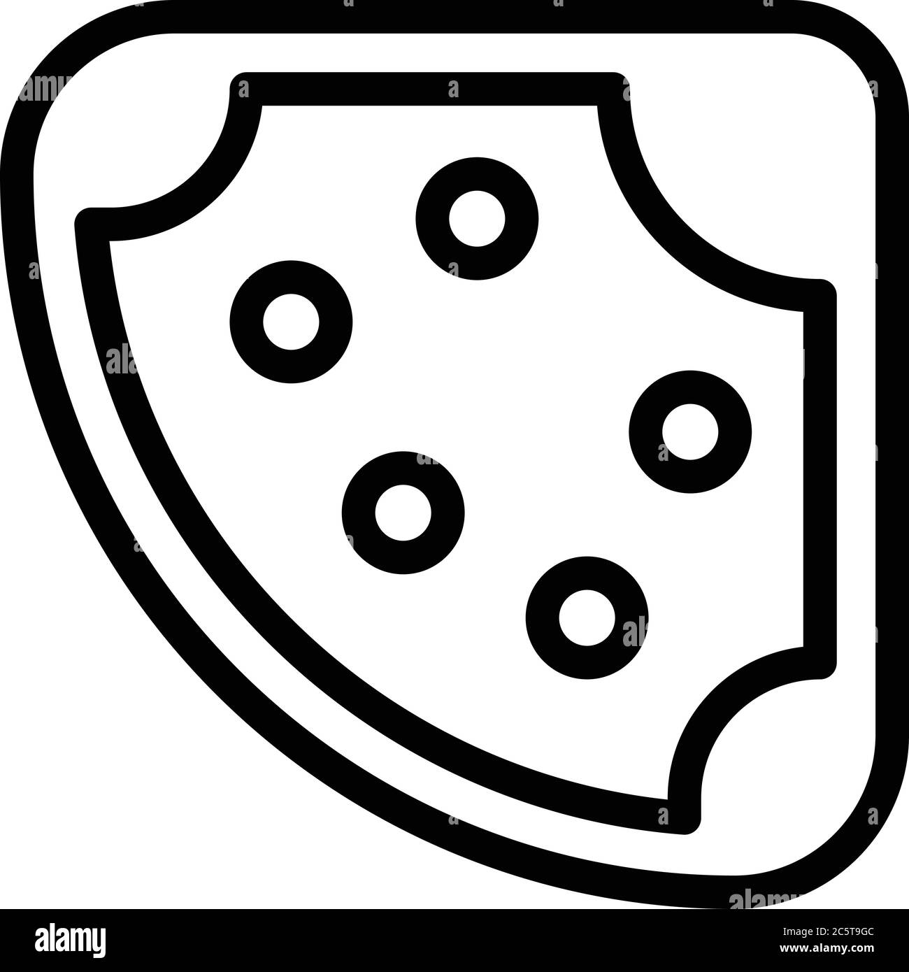Home jacuzzi icon, outline style Stock Vector