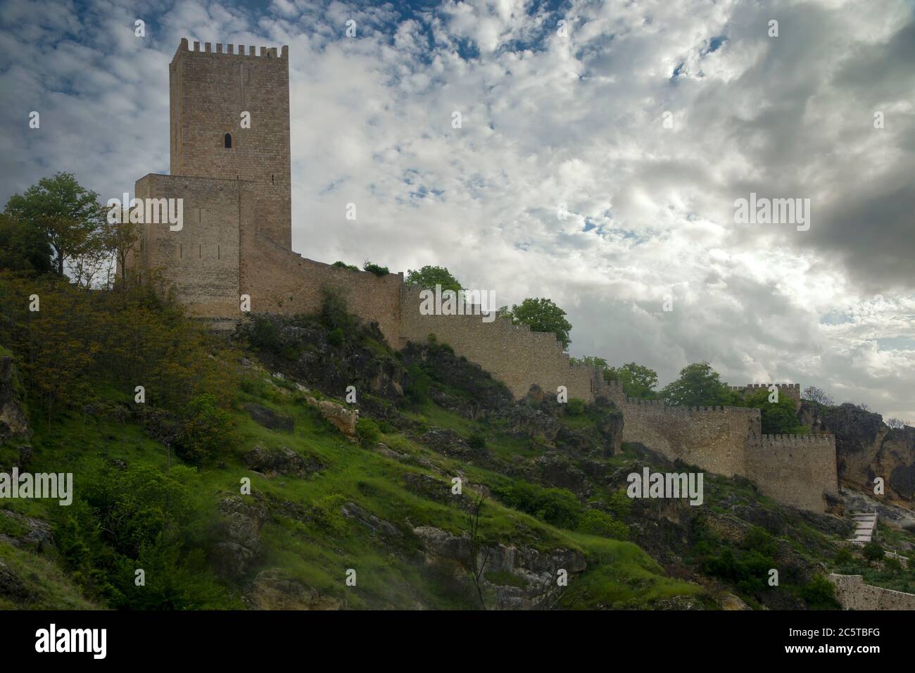 Castle of the Yedra or of the four corners in the municipality of Cazorla, Jaen Stock Photo