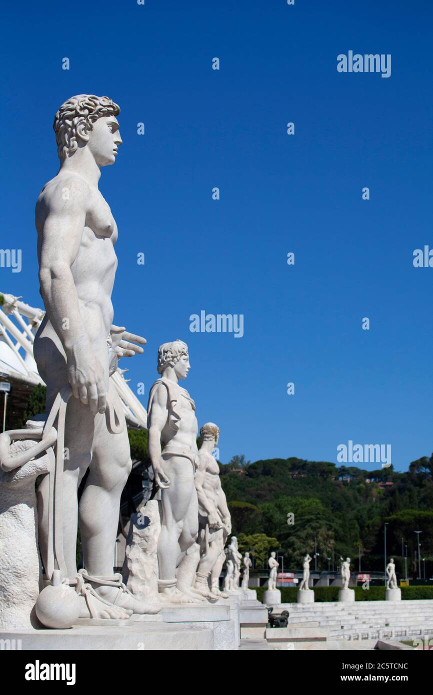 Stadium of marble statues hi-res stock photography and images - Alamy