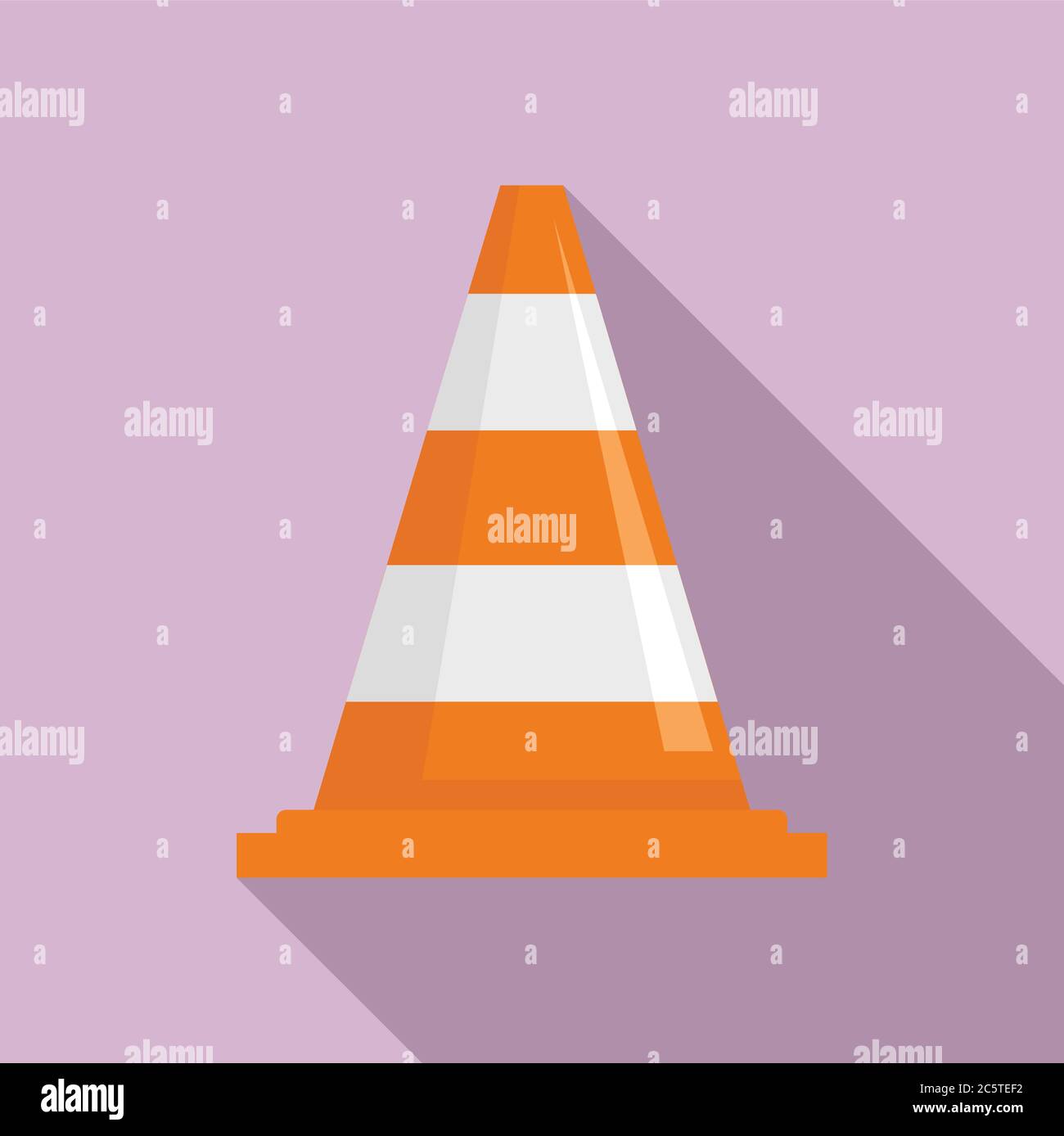 Road cone icon. Flat illustration of road cone vector icon for web ...