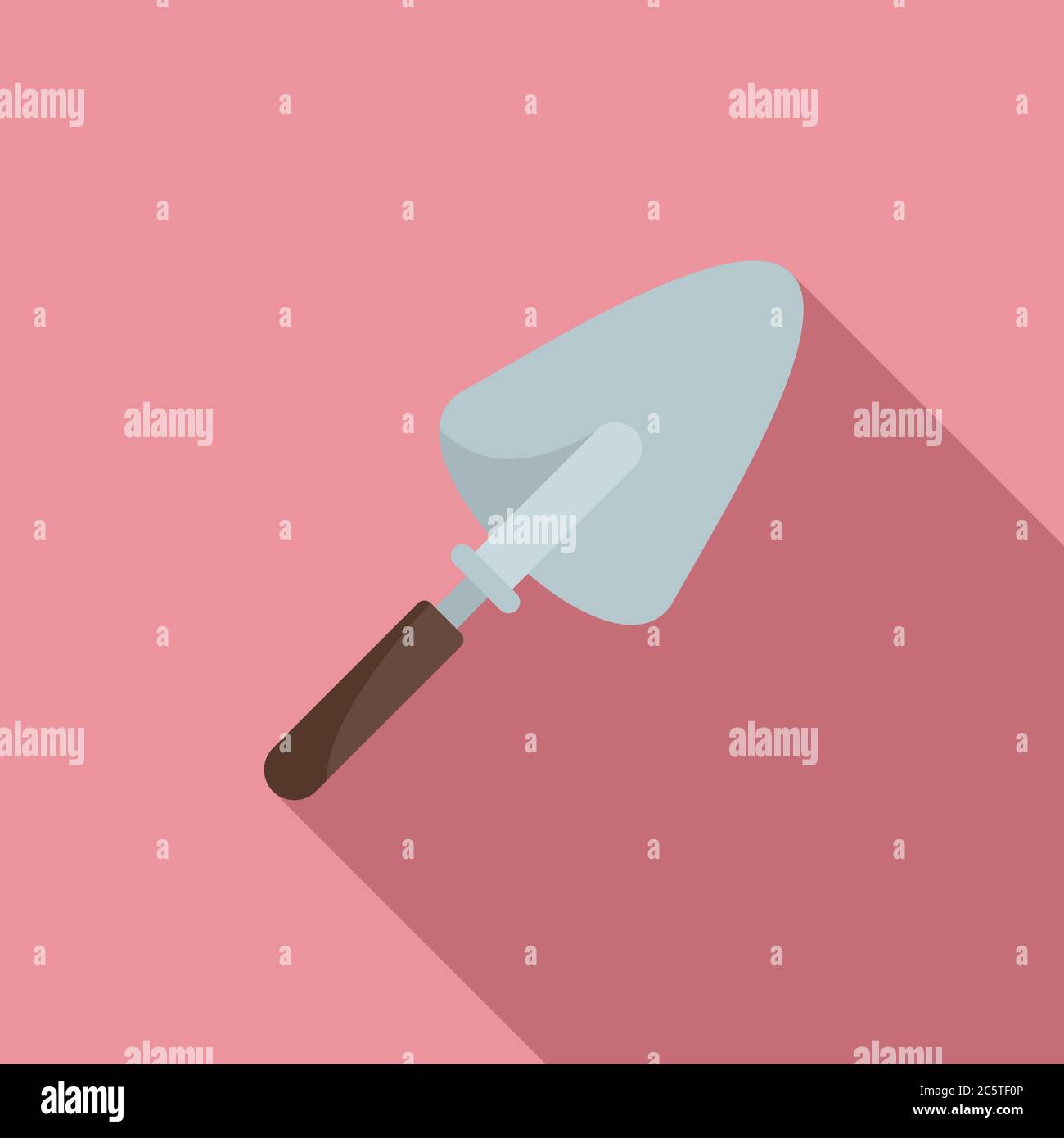 Hand trowel icon. Flat illustration of hand trowel vector icon for web