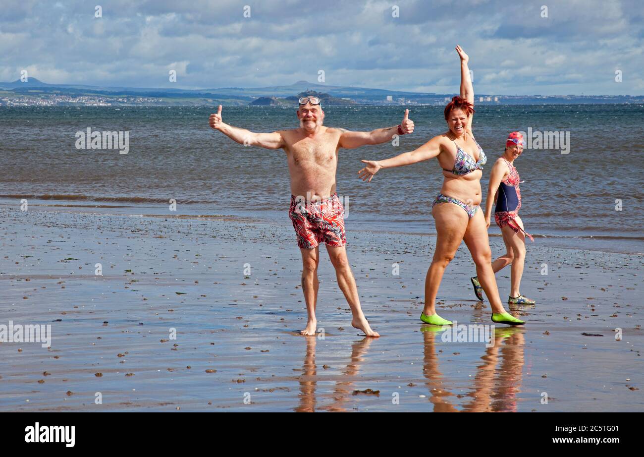 Portobello beach summer swim hires stock photography and images Alamy