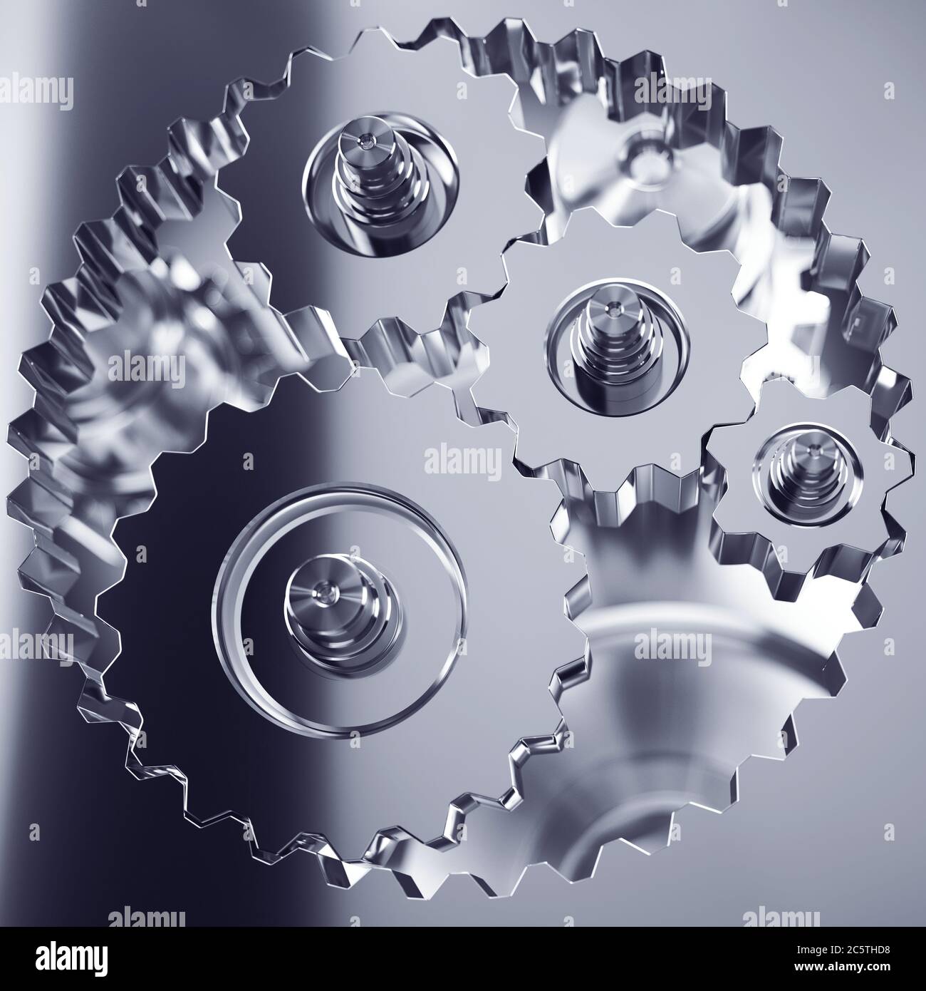 Gears cogwheel. 3d rendering illustraton Stock Photo - Alamy