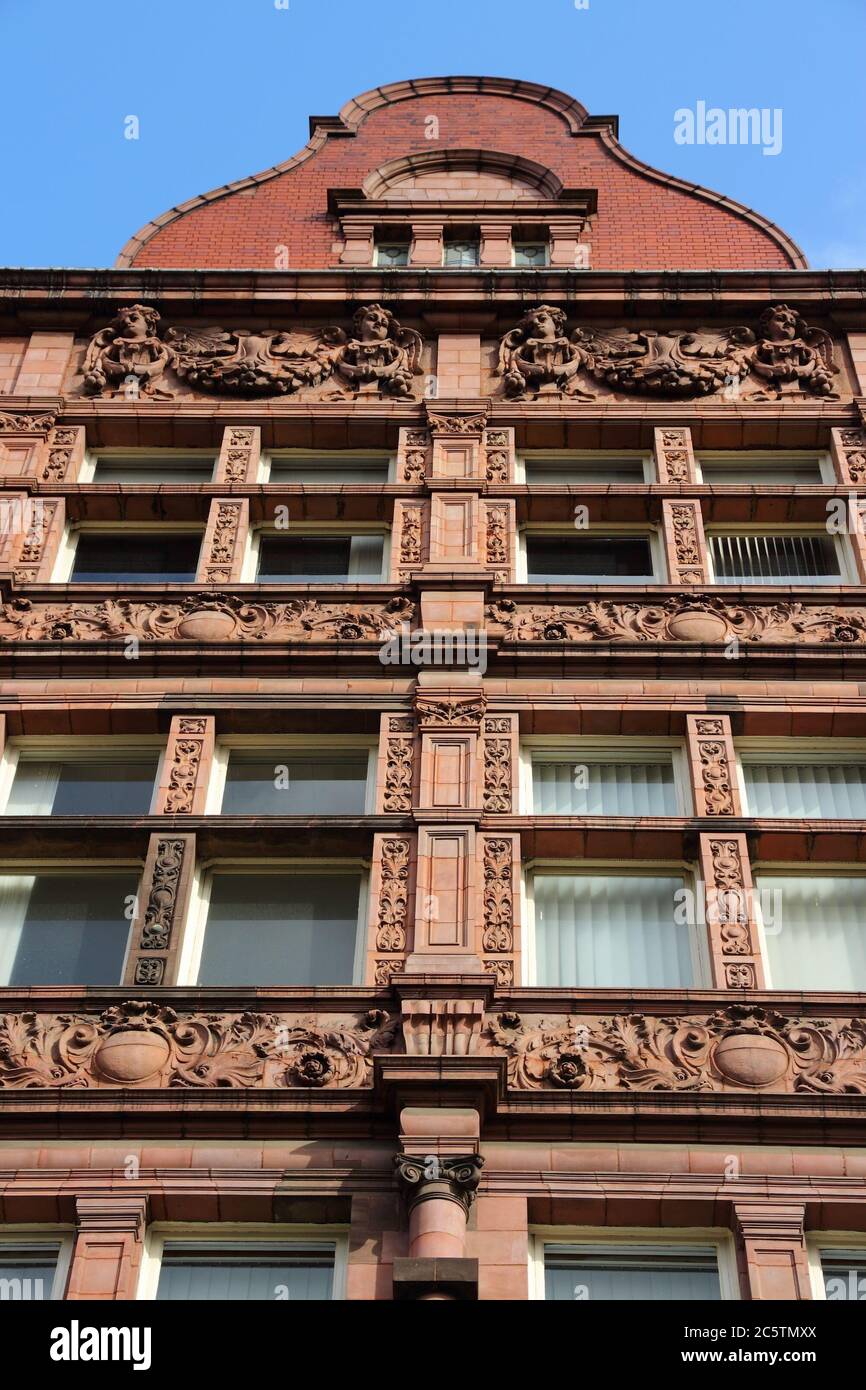 Manchester, UK. University of Manchester, Sackville Street Building. Stock Photo