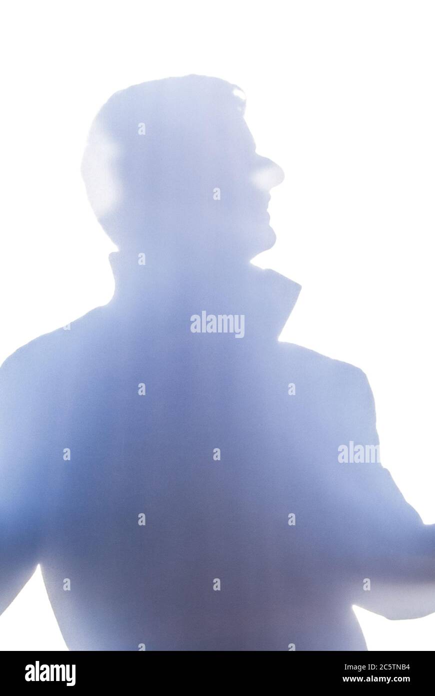 Outline form portrait Stock Photo - Alamy