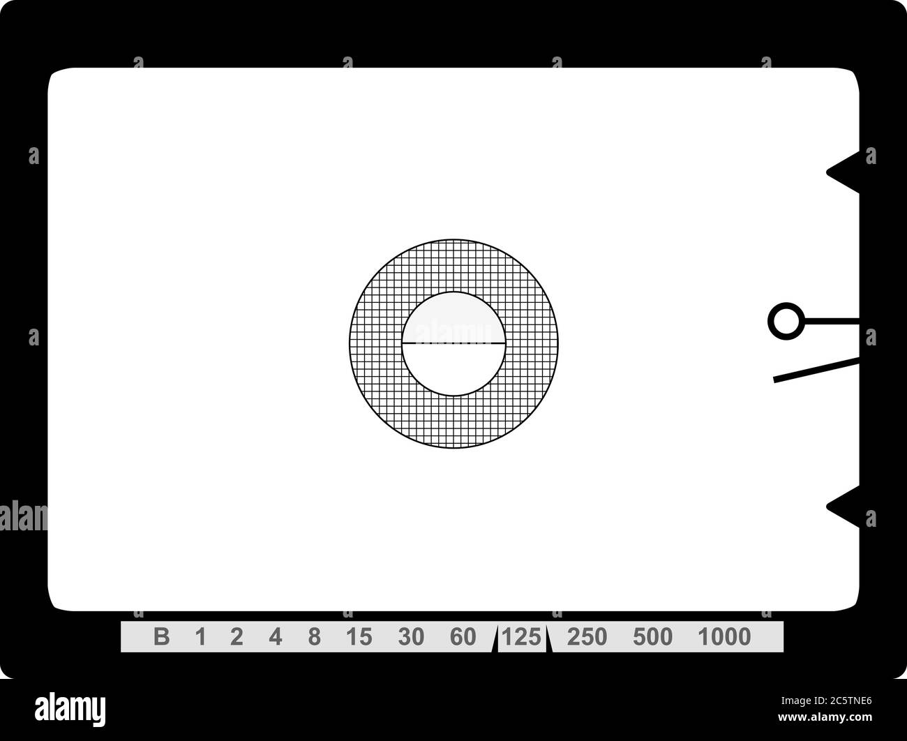 retro SLR viewfinder, with free space for your pics, vector Stock Vector