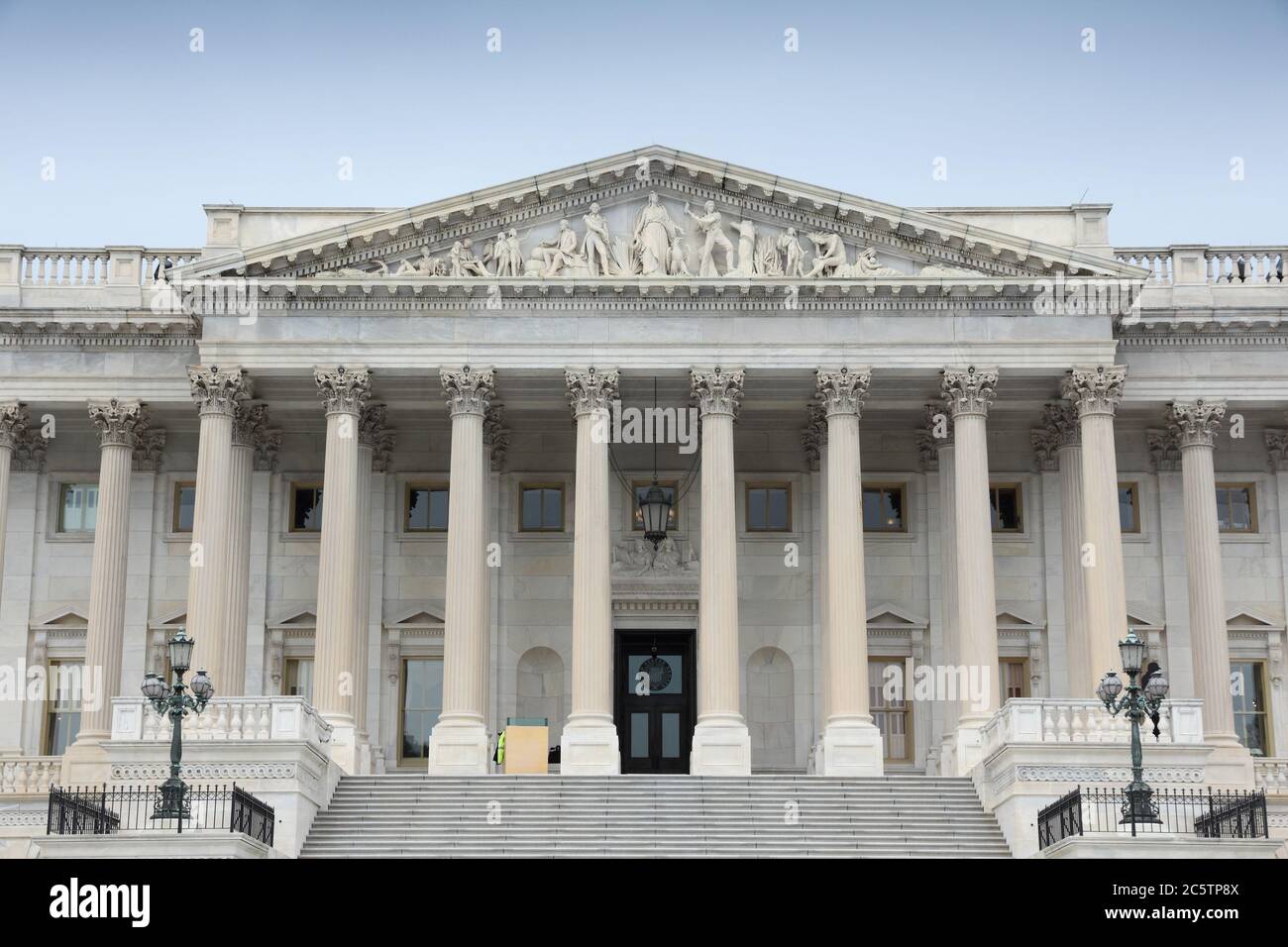 US National Capitol in Washington, DC. American landmark. United States Capitol - US Senate. Stock Photo