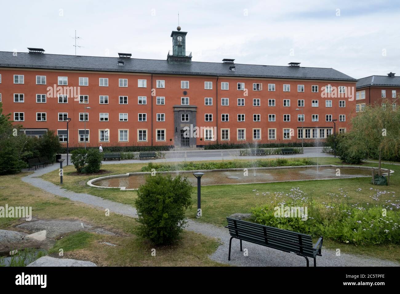 Formerly Bromma Hospital, which is now converted into apartments. Stock Photo