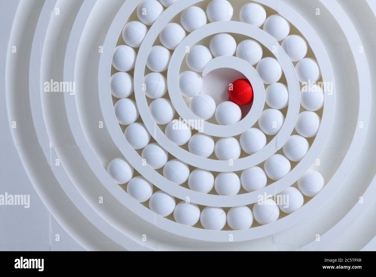 3D printed art - spiral Stock Photo