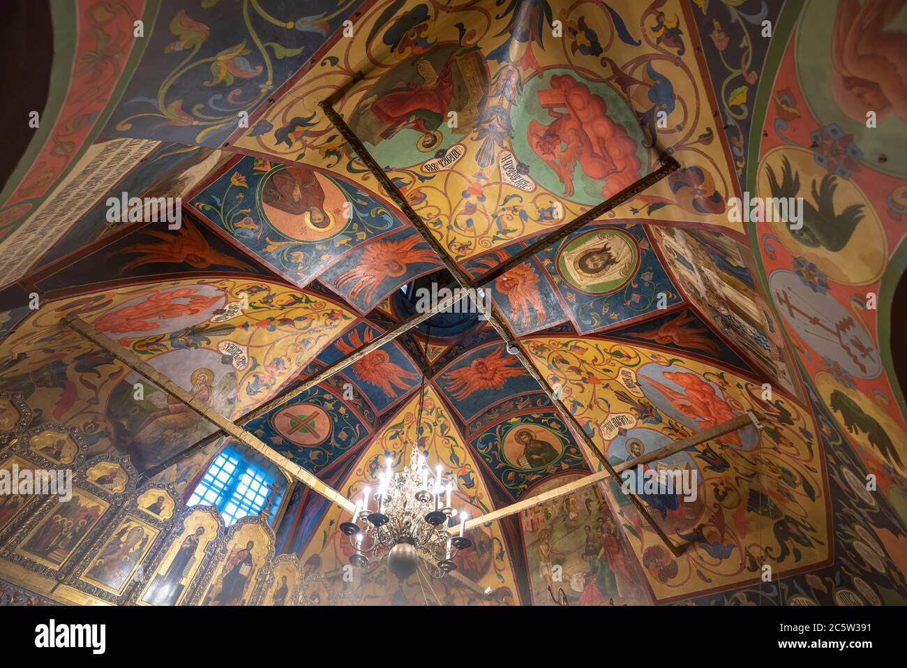 Moscow, Russia. Interior of Saint Basil's Cathedral or Vasily the Blessed, a Russian Orthodox church and museum Stock Photo