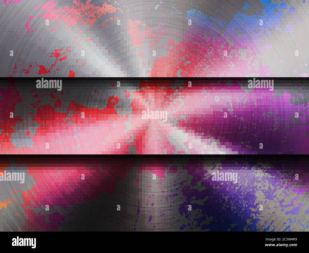 Metal rust technology background with polished, brushed metal texture