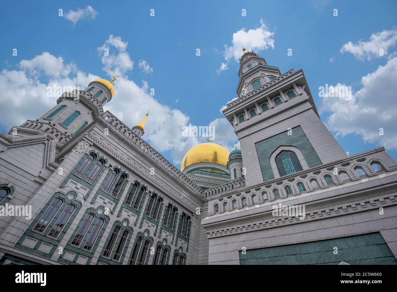 Moscow, Russia. Moscow Cathedral Mosque, one of the largest and highest mosque in Russian Federation and Europe Stock Photo