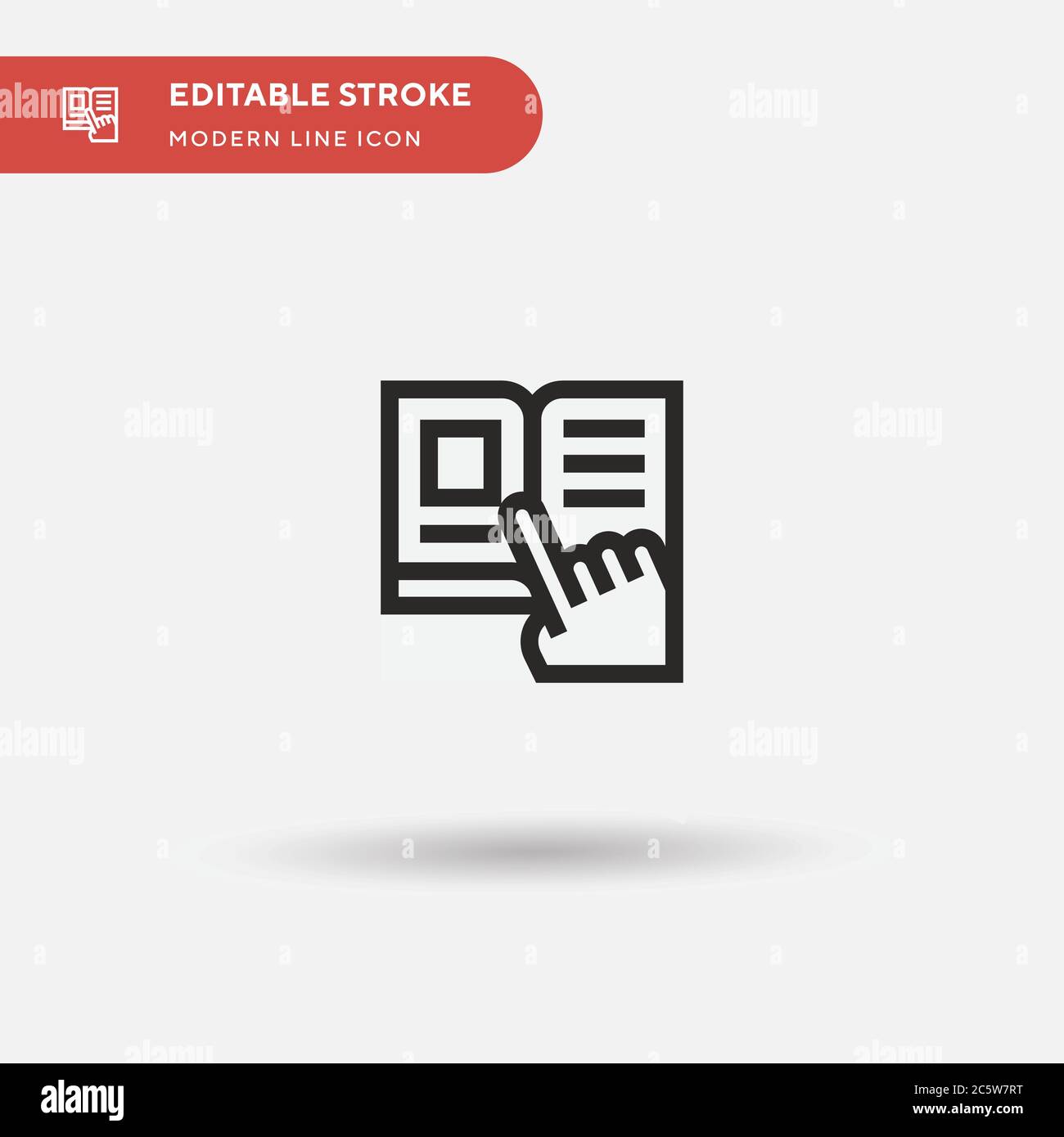 Reading Simple vector icon. Illustration symbol design template for web ...