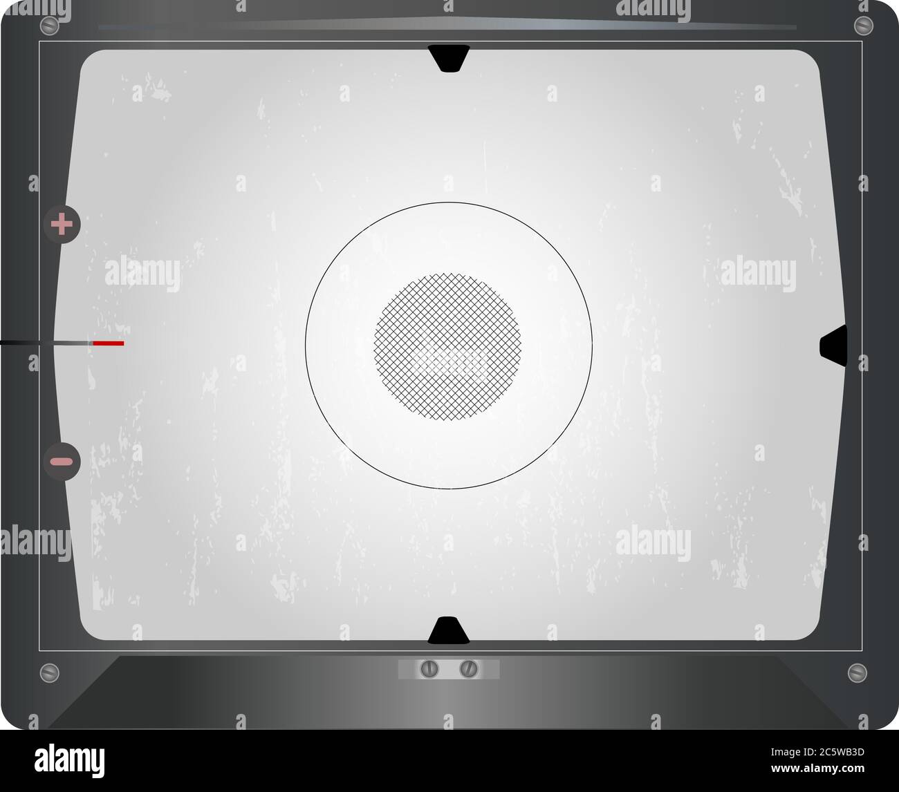 Vintage SLR viewfinder, with free space for your pics, vector Stock