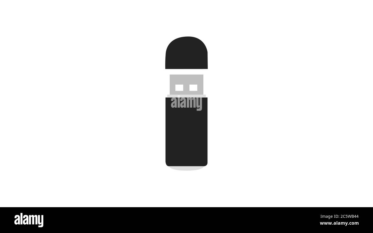 Vector Isolated Flat USB device icon or illustration Stock Vector