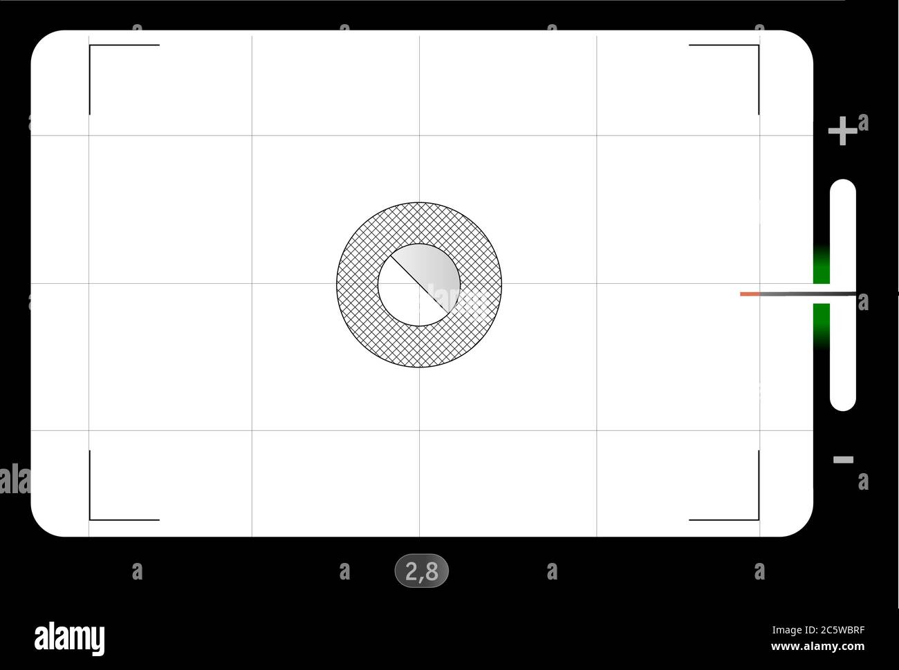 Classic SLR viewfinder, with free space for your pics, vector Stock Vector