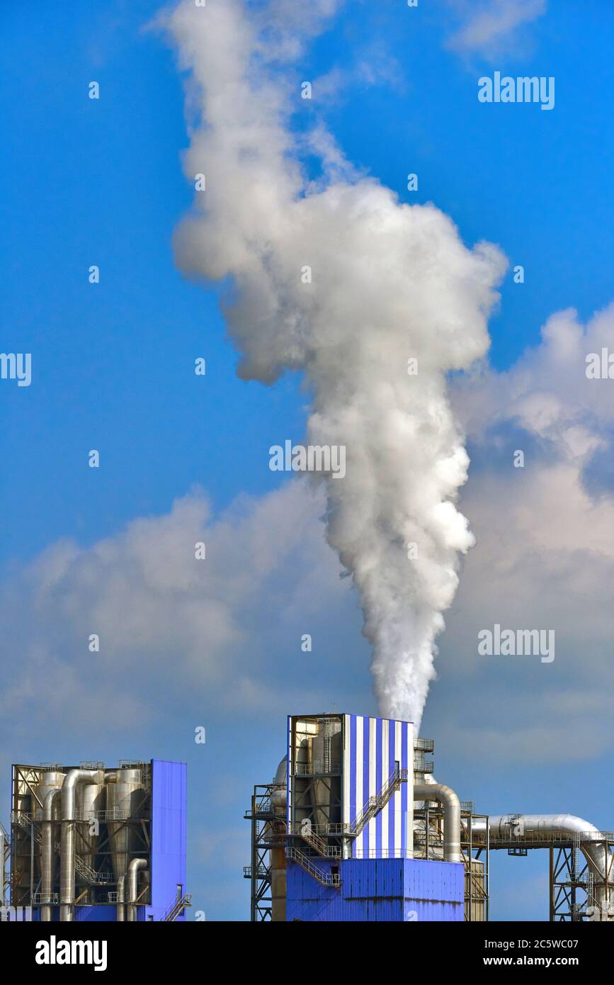 Industrial chimney in Salzburg, Austria Stock Photo